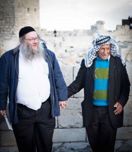 Jewish & Muslim Praying for Peace - Mt. Grizim, Hanukah 2014