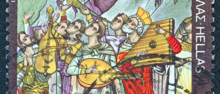 Stamp - Greek sacred music